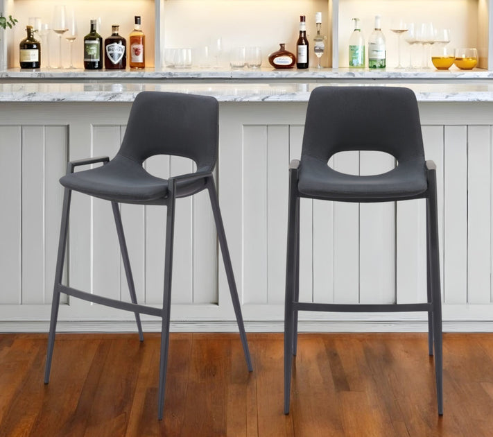 Hivvago Bar Chair Set Black 3