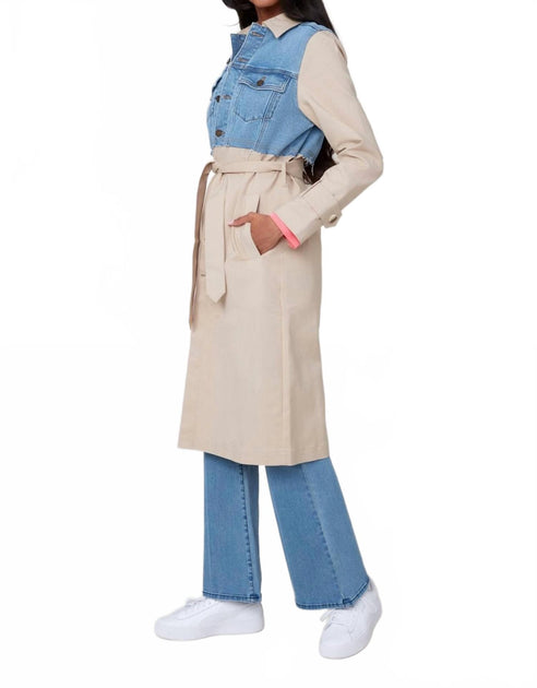 Renuar Gewebter Trenchcoat Beige Medium 3