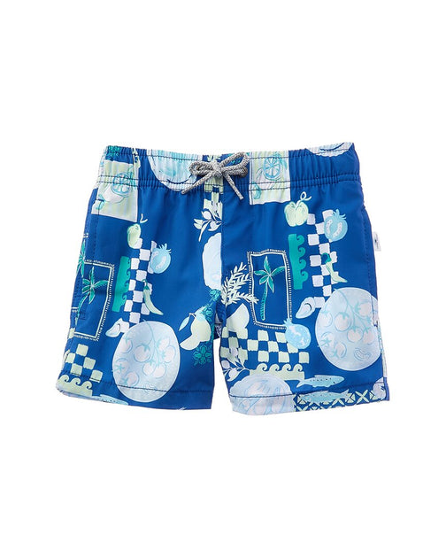 Vintage Summer Swim Short Blue US 12 2