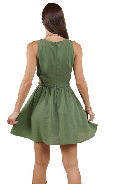 Sadie & Sage Shades On Cutout Mini Dress