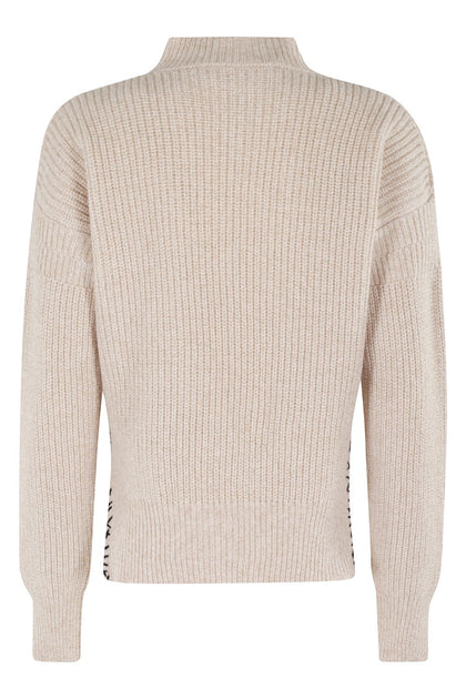Marni Asymmetrischer Rollkragenpullover Beige EU 40 3