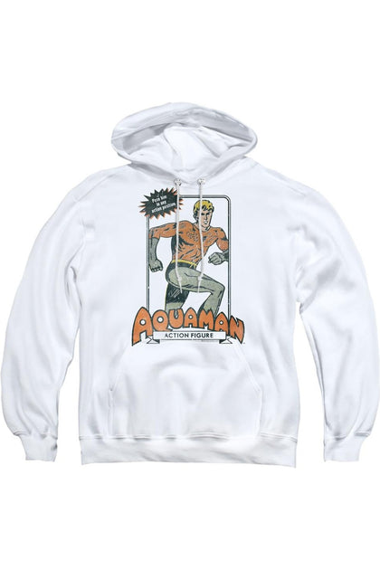 Gildan DC Comics Action Figure Hoodie White Small 2