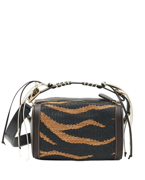 Cuba Lab Cubanita Raffia Handbag Black 2