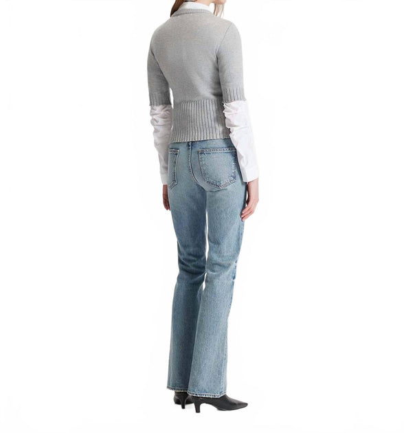 Theo the Label Nomia Crew Sweater Grey XS 3