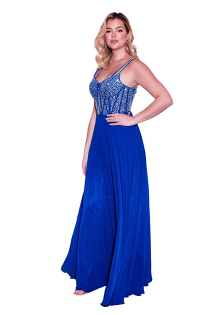 TRUEDAMES Dylan And Davids Formal Gown Blue Medium 4