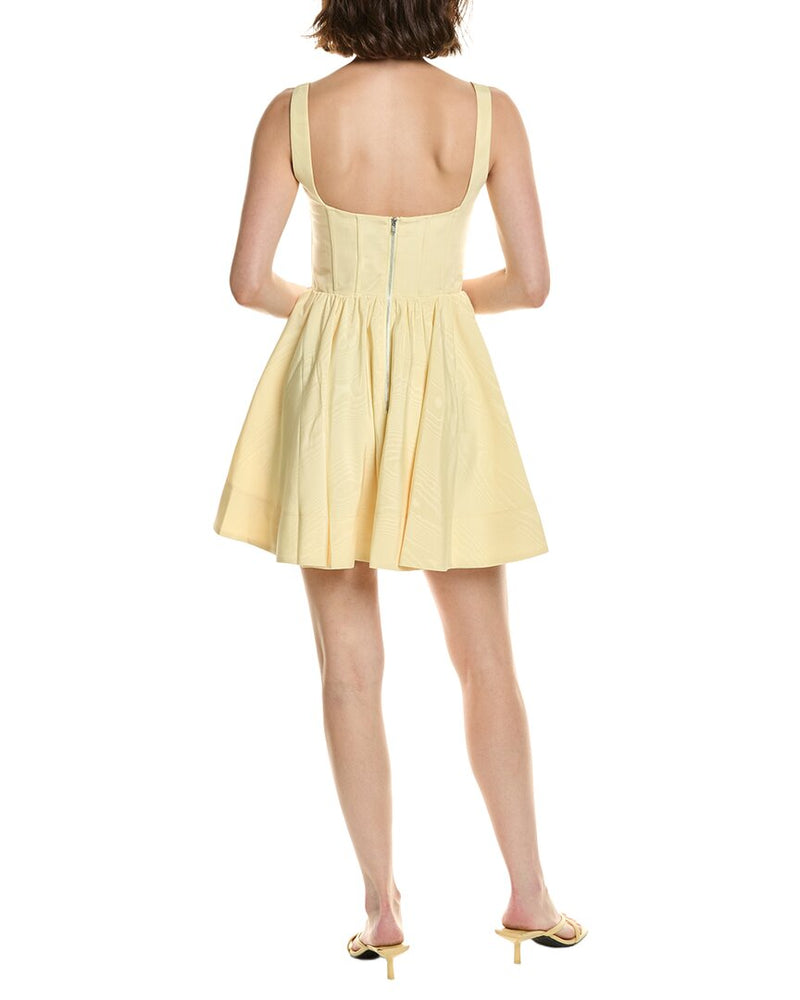 Bardot Larson Corset Mini Dress Canary Ylw