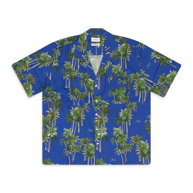 Rhude Searsucker Hawaiian Shirt Blue XLarge 2
