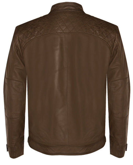 Infinity Vintage Leather Racing Biker Jacket Black XL 4