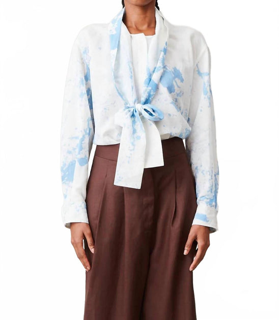 Caron Callahan Candice Shirt Blue Medium 2