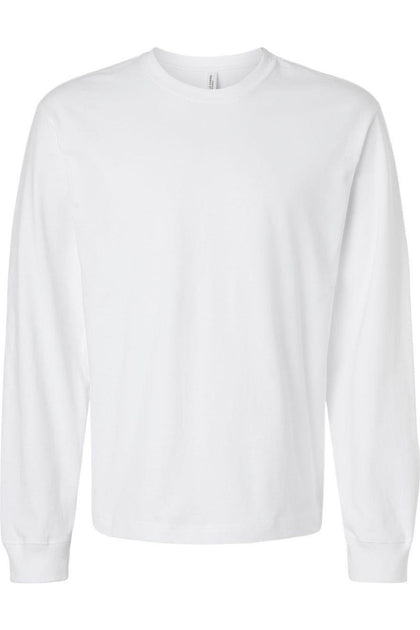 Bella + Canvas Heavyweight Long Sleeve Tee White Large 2
