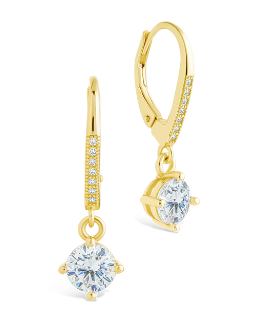 Sterling Forever Matilda Drop Earrings Gold 2