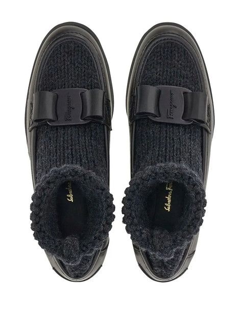 Salvatore Ferragamo Bootie Black Grey US 9 3