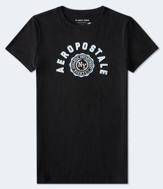 Aeropostale Arch Crest Applique Tee Multi Medium 3