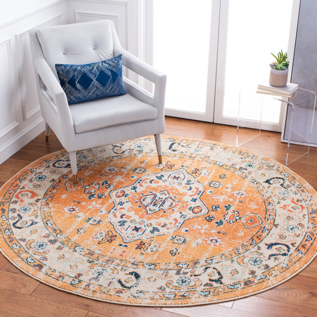 Safavieh Madison MAD468 Area Rug Orange/Ivory 4