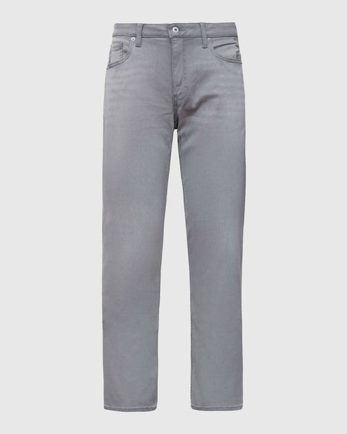 True Classic Men's Straight Comfort Stretch Jeans Grey 40x32 3