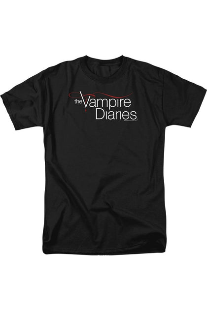 Gildan Vampire Diaries TVD Logo T-Shirt Black Small 2