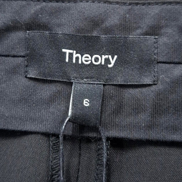 Theory Straight-Leg Trousers Black US 6 4