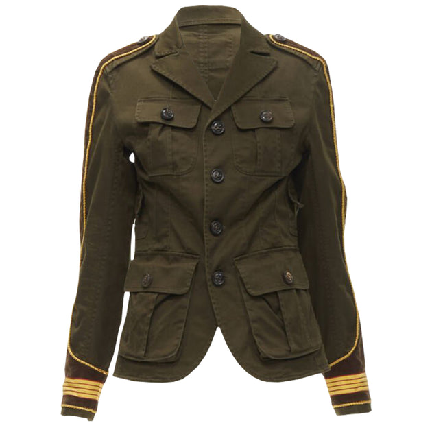 Dsquared2 Corduroy Utility Jacket Green EU 34 2