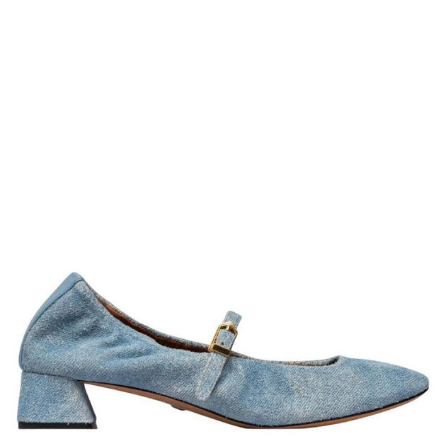 Lanvin Mary Jane Ballet Flats Blue US 6 2