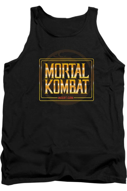 Gildan Mortal Kombat Klassic Insert Coin Tank Top Black Small 2
