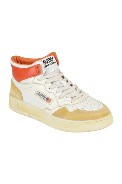 Autry Sup Vint Mid High-Top Sneakers Orange EU 43 3