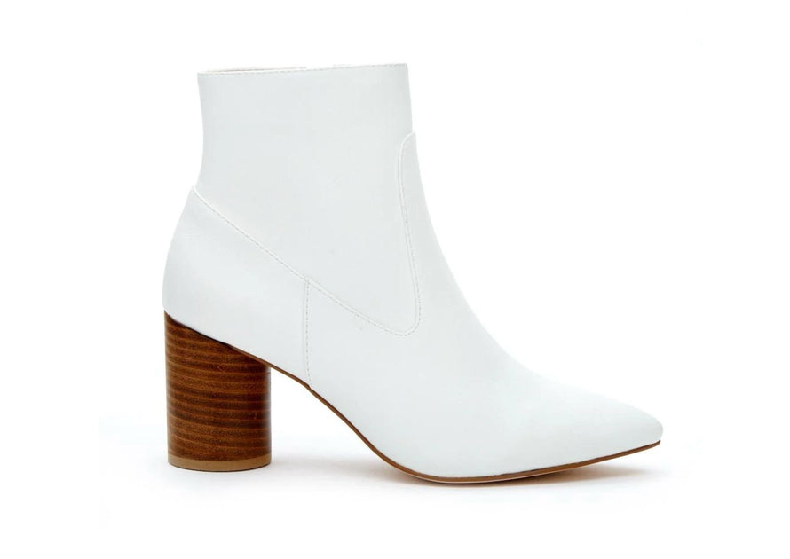 Matisse Women's Ankle Heeled Boot White US 8.5 2