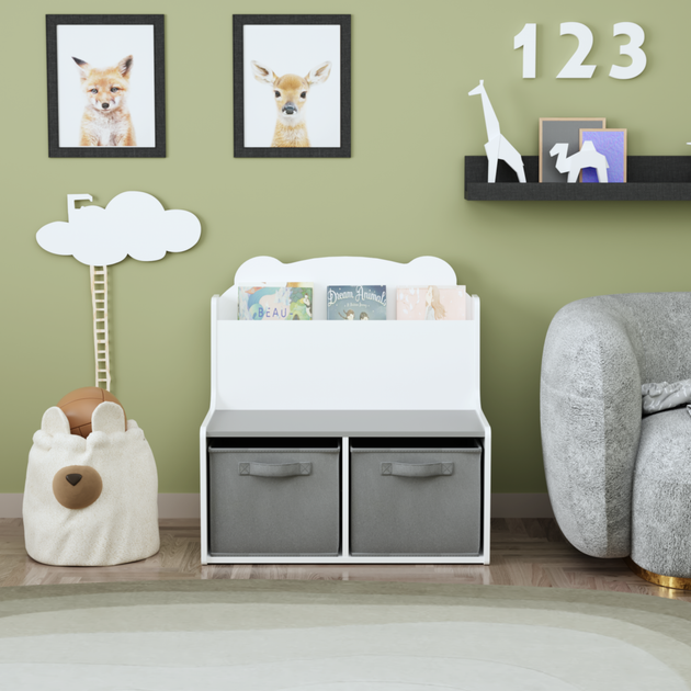 Streamdale Kids Bookshelf White 4