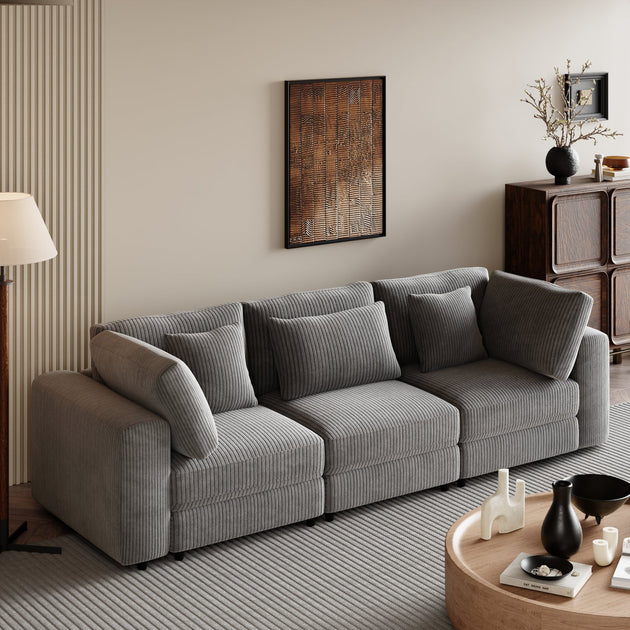 Streamdale Soft Corduroy Sofa 2