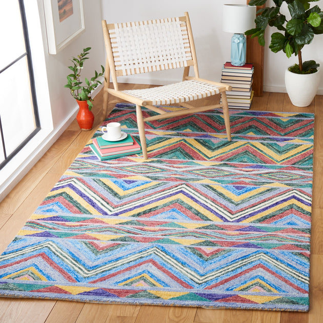Safavieh Metro MET251 Area Rug Red/Blue 2