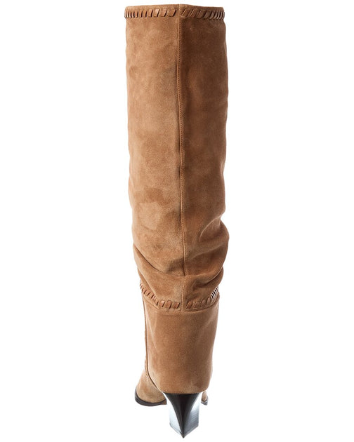 Jimmy Choo Hart Stitch 60 Knee-High Boot Brown EU 36 4