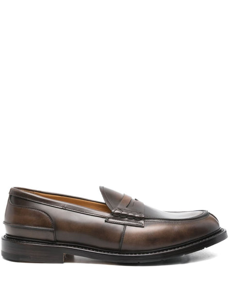 Premiata Penny Slot Leather Loafers Brown UK 9 2