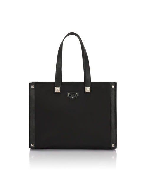 Philipp Plein Nylon Tote Bag Studs Black One Size 3
