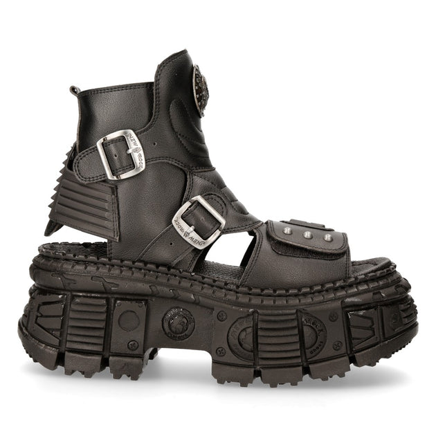 New Rock BIOS106-V3 Platform Sandal Black EU 45 2