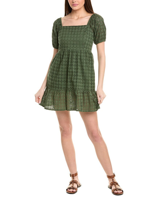 La Blanca Square Neck Dress Vert Medium 2