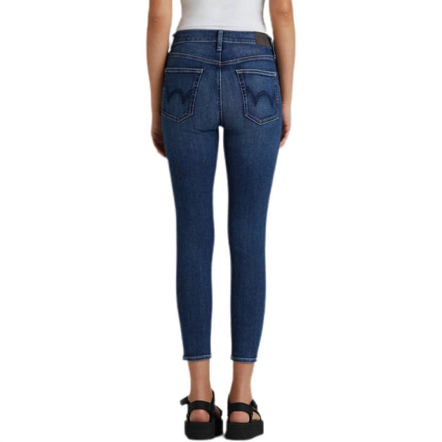 EDWIN Pixie Crop Skinny Jeans Blue 26 4