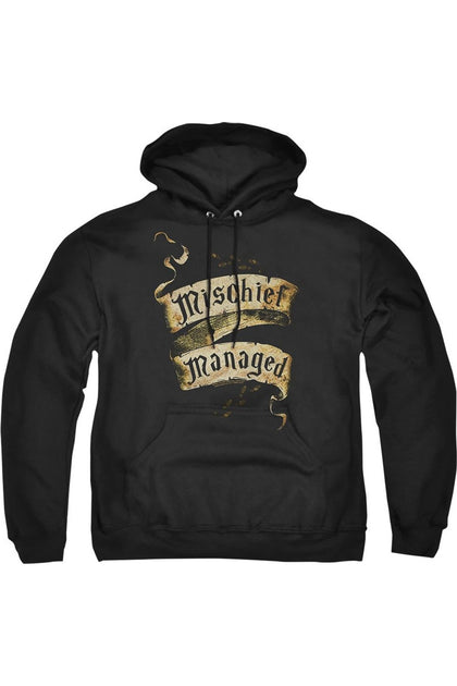 Gildan Harry Potter Mischief Managed Hoodie Black Large 2