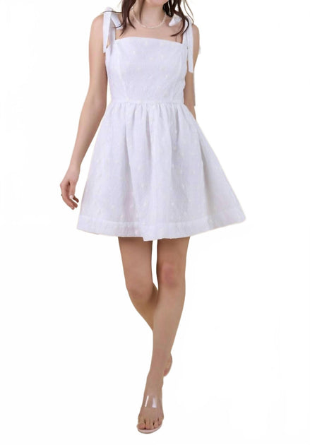 B.right Floral Trägerkleid mit Schleife Weiß Medium 2