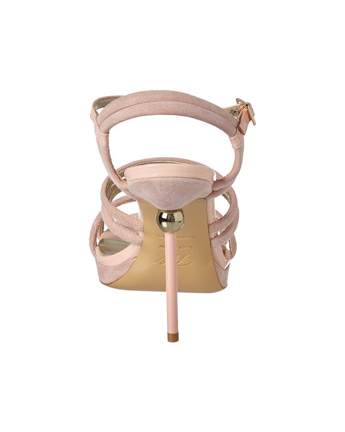 Roger Vivier Suede Sandal Light Pink EU 38 5