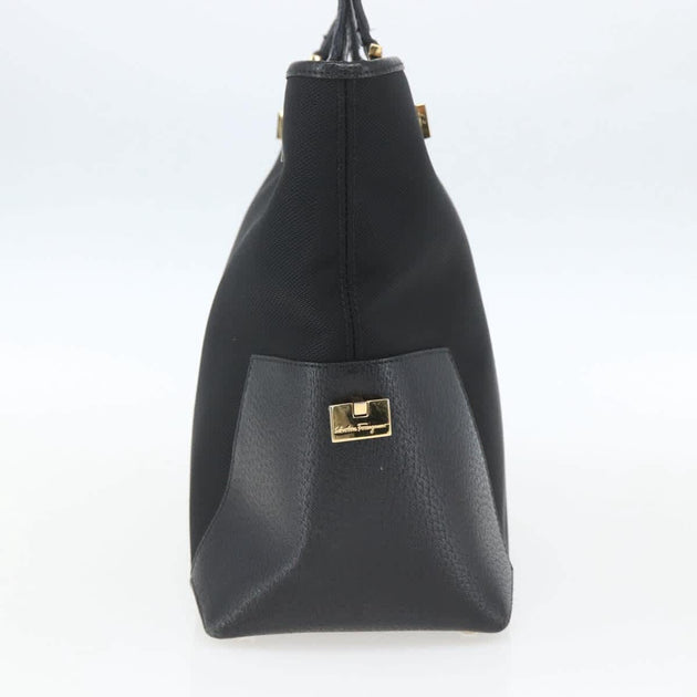 Salvatore Ferragamo Vintage Tote Bag Black Small 4