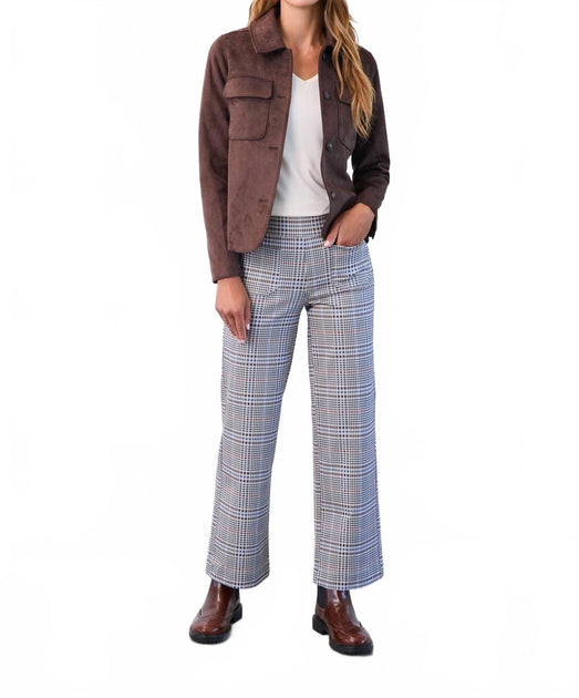 FDJ Abby Plaid Hose Blau US 12 2