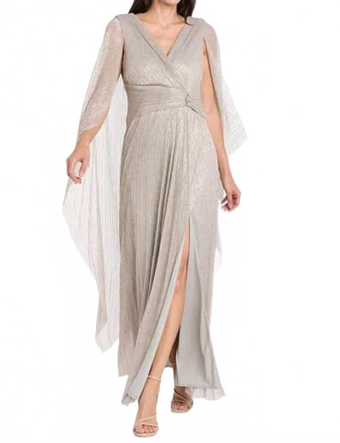 R & M Richards Maxi Dress Beige US 6 3
