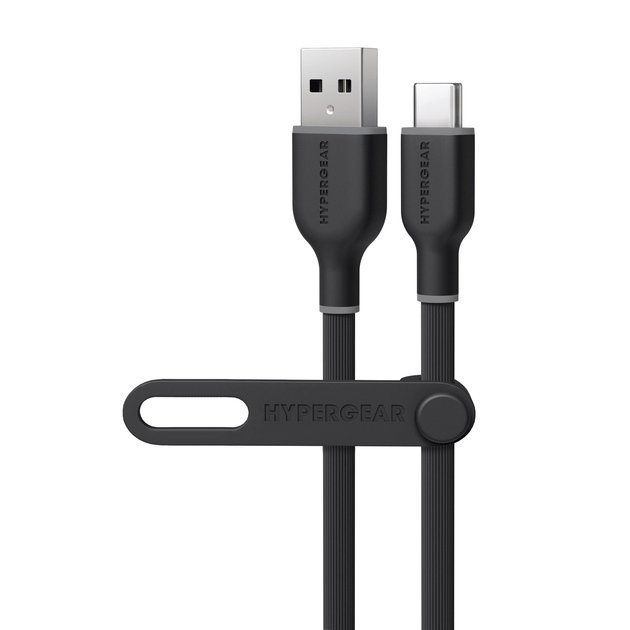 HyperGear Flexi PRO Câble USB vers USB-C 10ft Noir 2
