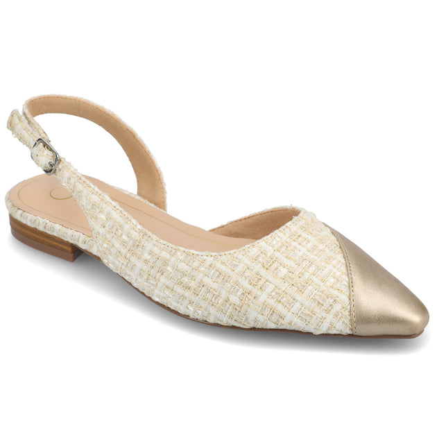 Journee Collection Daphnne Flats White US 6.5 2