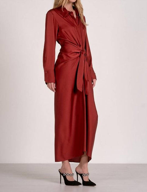 ELAN Madeline Maxi Dress Red XSmall 3