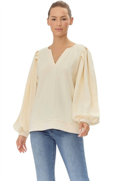 Jodifl V-Neck Top Yellow Large 2
