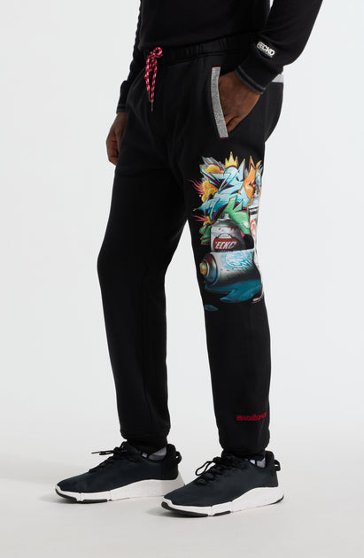 Ecko Unltd Spray Town Down Jogger Black XLarge 4