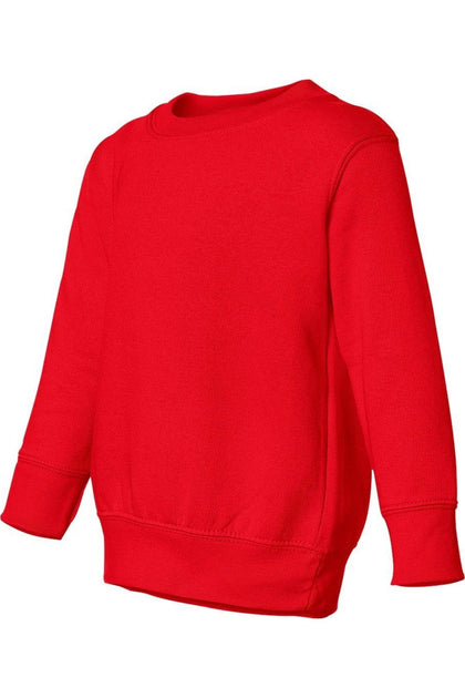 Rabbit Skins Toddler Fleece Crewneck Sweatshirt Red 3T 4