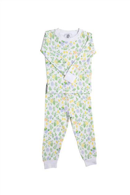 The Proper Peony Kids Hatch Pajama Set Green 3T 2