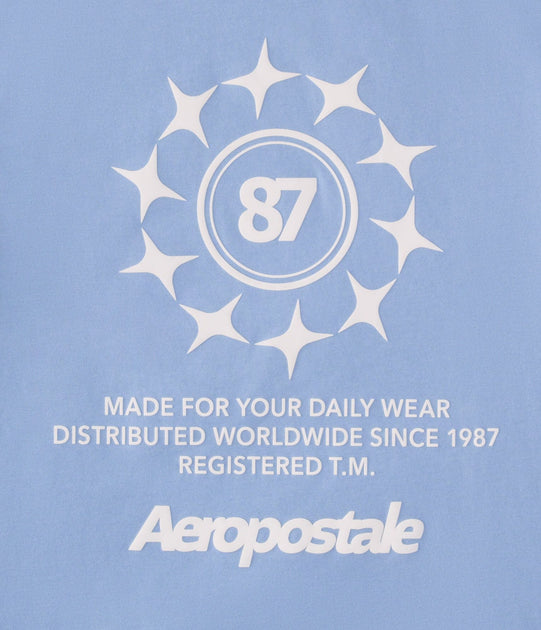 Aeropostale 87 Star Graphic Tee Blue Small 3
