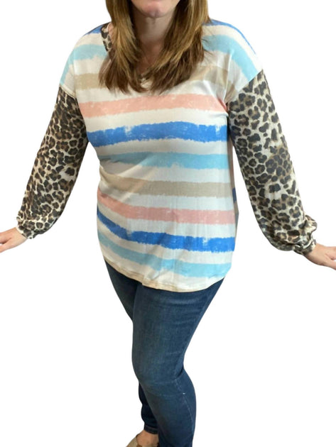 honeyme Animal Stripes Dream Top Multi XLarge 2